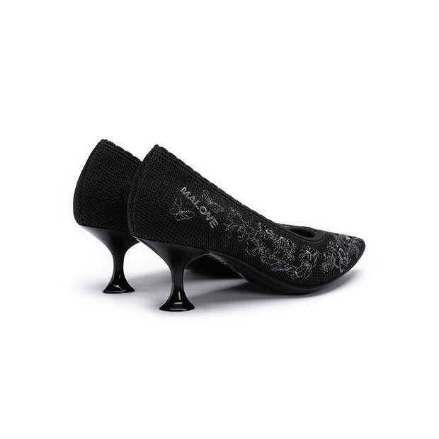 Enchanted Butterfly Pointed Toe Kitten Heels-2