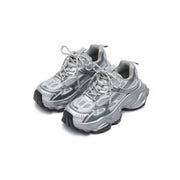 Fancy Silver Training Sneakers-1