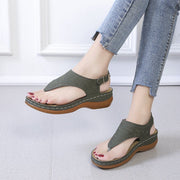 Sandalias de piel con hebilla lateral