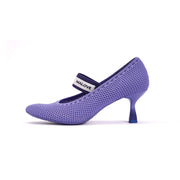 Fishnet Round Toe Mary Jane Pumps-6