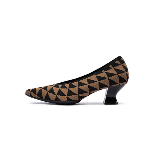 French Chic Pointed Toe Low Heels-0