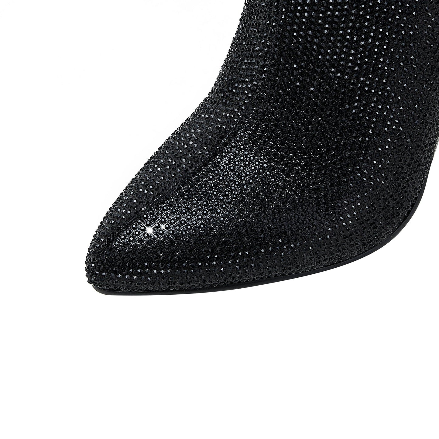 Glam Embellished Ankle Boots-4