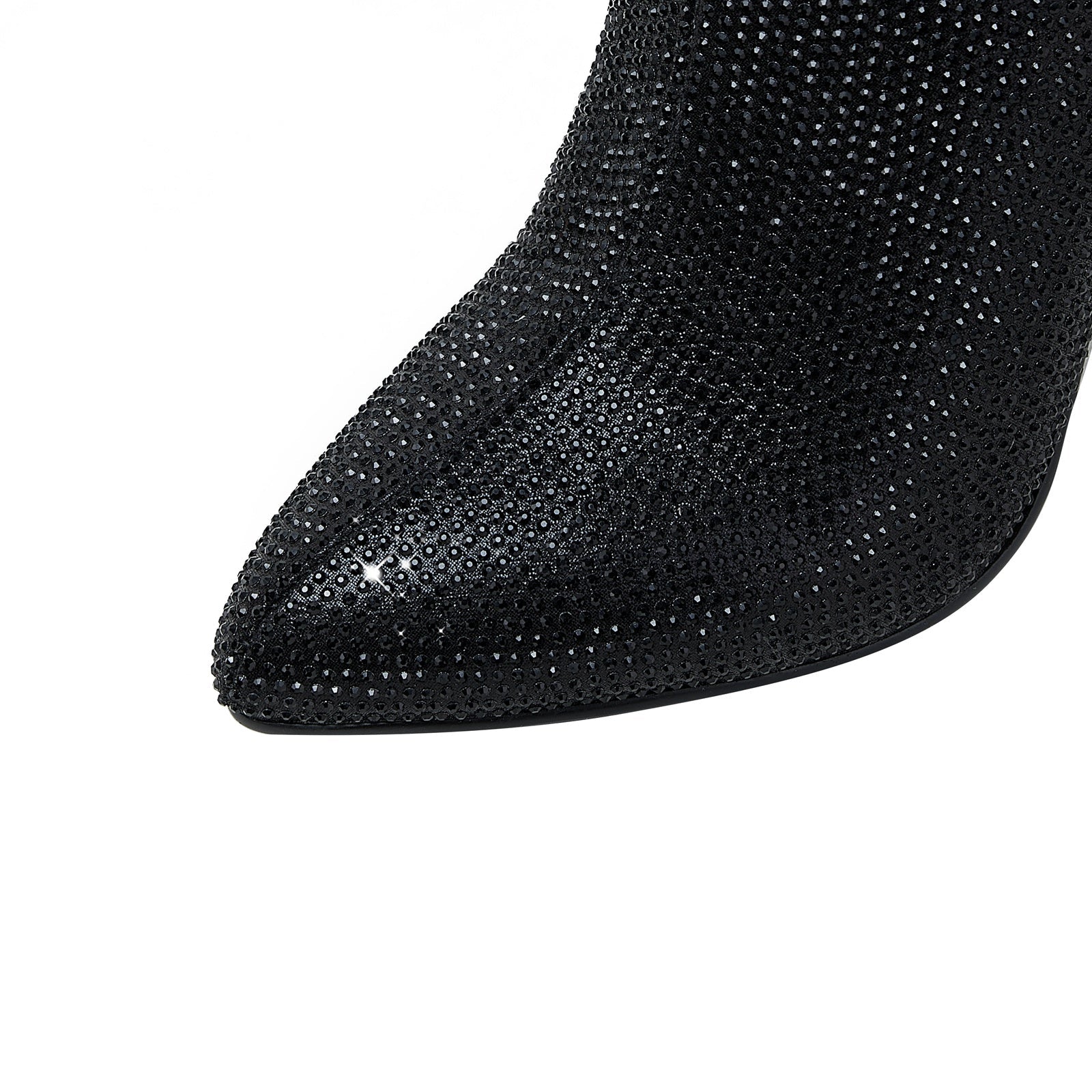 Glam Embellished Ankle Boots-4