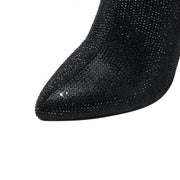 Glam Embellished Ankle Boots-4