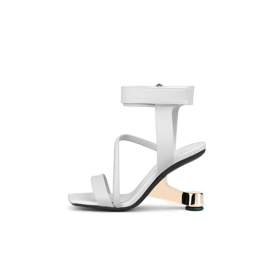 Intertwined Ankle Strap Sandals-0