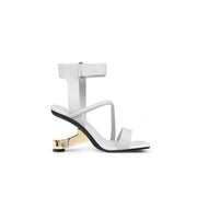 Intertwined Ankle Strap Sandals-2