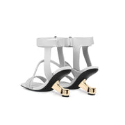 Intertwined Ankle Strap Sandals-4