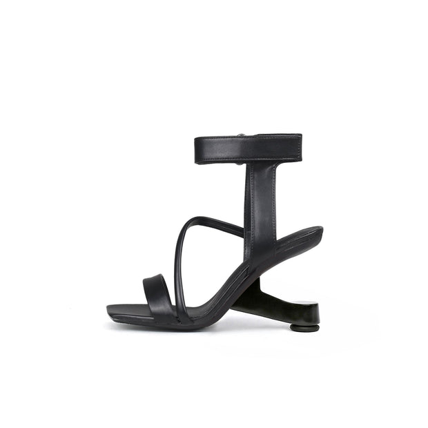 Intertwined Ankle Strap Sandals-5
