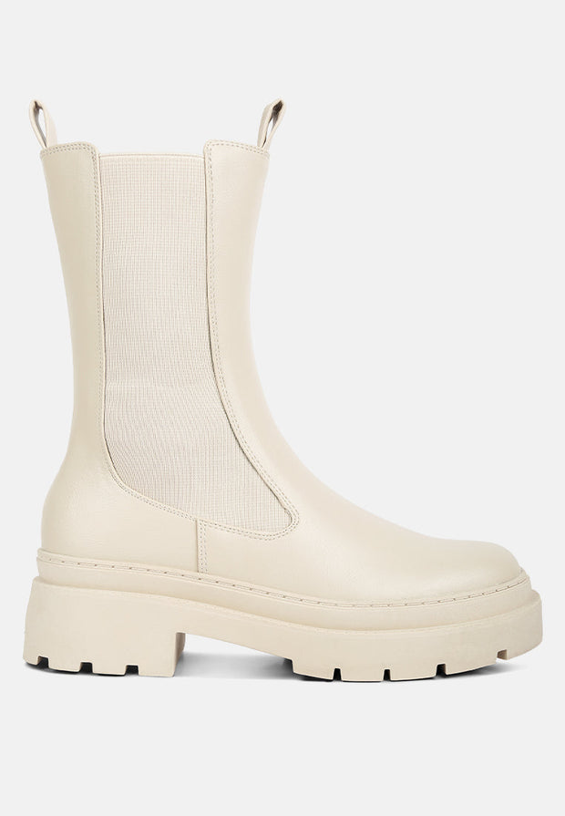 Jolt Elasticated Gussets Lug Sole Boots-6