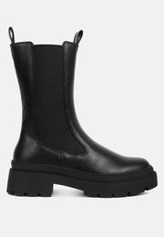 Jolt Elasticated Gussets Lug Sole Boots-7