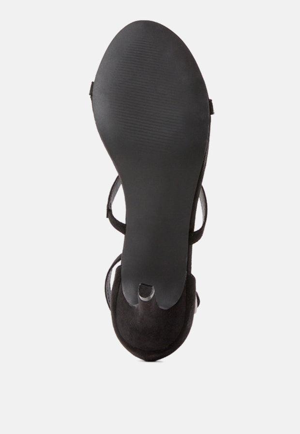 Kazaki Mid Heel Ankle Strap Sandals-4