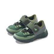 Kids Casual Breathable Lace Velcro Strap Shoes-1