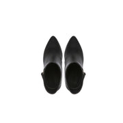 Leather Ankle Boots with Slanted Zipper-3