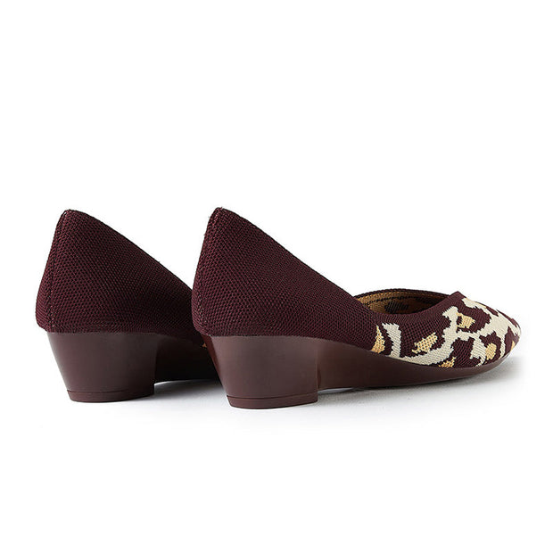 Leopard Print Pointed Toe Princess Flats-2