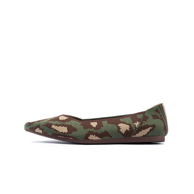 Leopard Print Pointed Toe Work Shoes-5