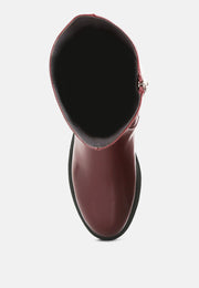 Lewisa Panelled Lug Sole Boots-3