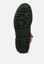 Lewisa Panelled Lug Sole Boots-4
