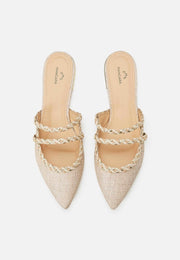 Mangará Amburana Women's Mules Beige - Sustainable-1