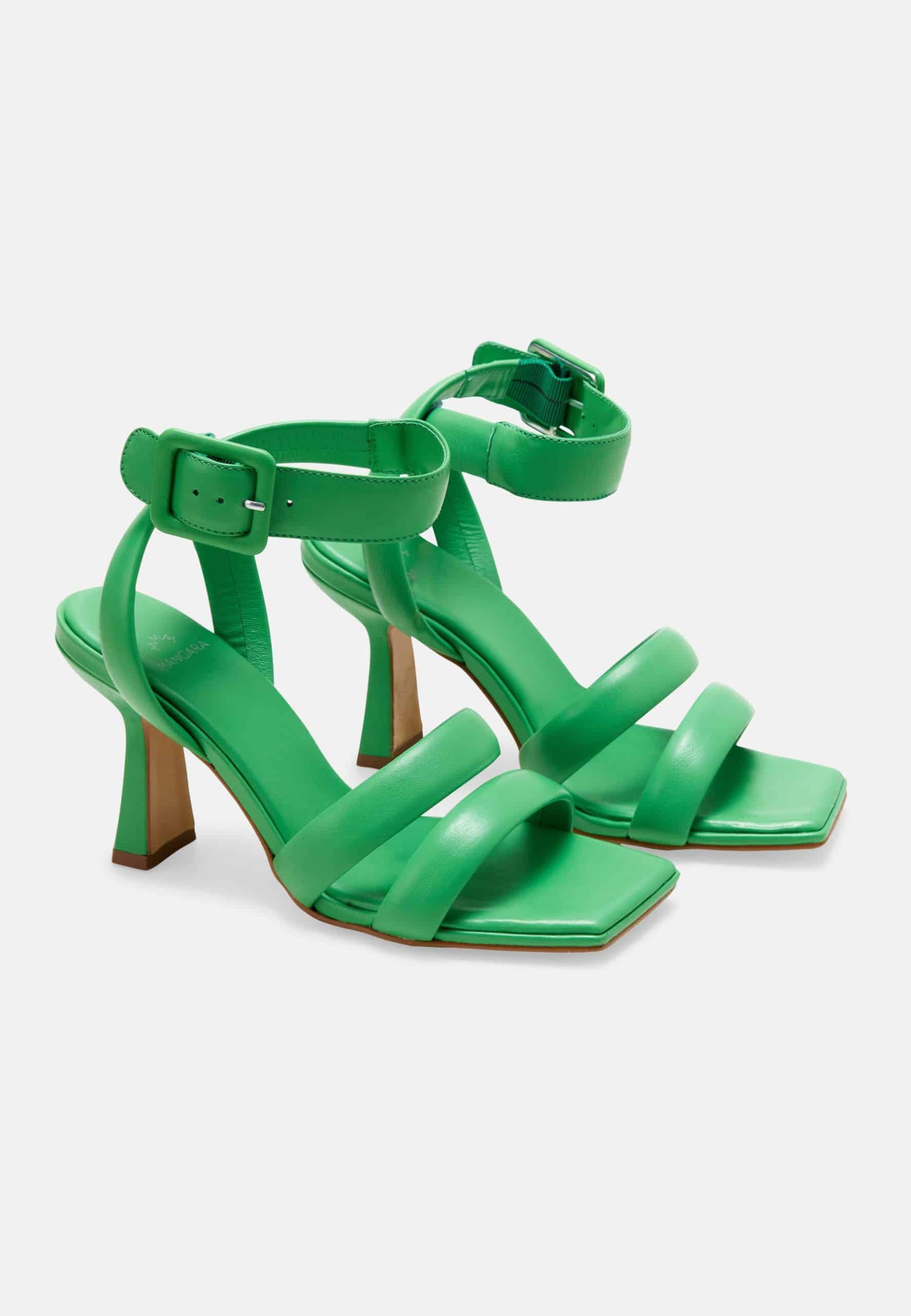 Uvaia WOMENS Leather 8cm HEELED SANDALS-1