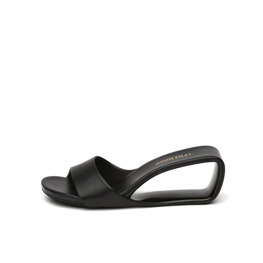 Glamorous Mid Heel Wedge Sandals-0