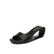 Glamorous Mid Heel Wedge Sandals-1