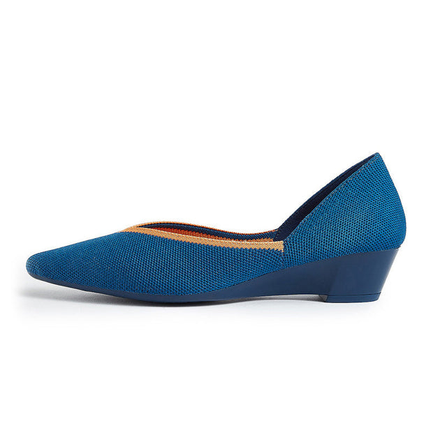 Minimalist Heart Cap Pointed Toe Princess Flats-6