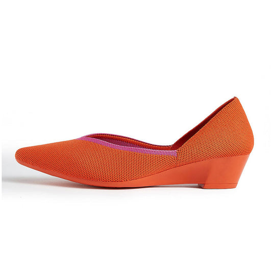 Minimalist Heart Cap Pointed Toe Princess Flats-10