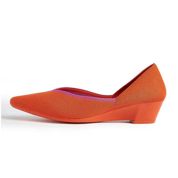 Minimalist Heart Cap Pointed Toe Princess Flats-10