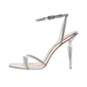 Minimalistic Open Toe Ankle Strap Icicle Stiletto Sandals-5