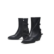 Modern Buckled Boots-4