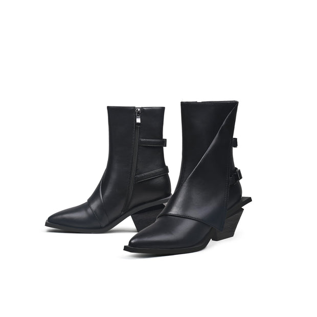 Modern Buckled Boots-4