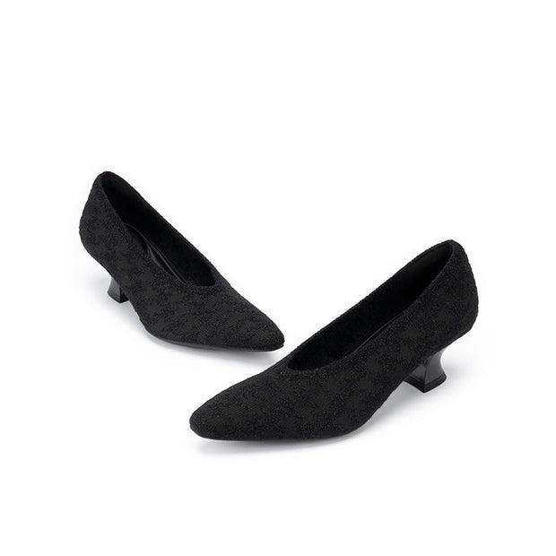 Modern Elegant Block Heel Pumps-2