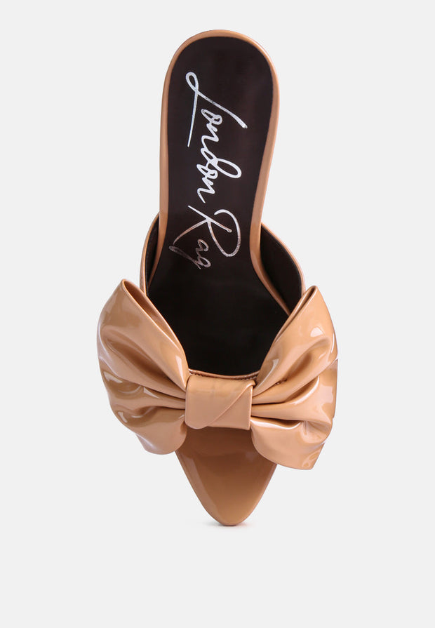 My Time Bow Embellished Stiletto Sandal-3