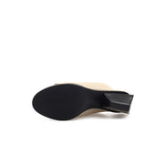 Open Toe Mules with Trapezoidal Heels-4