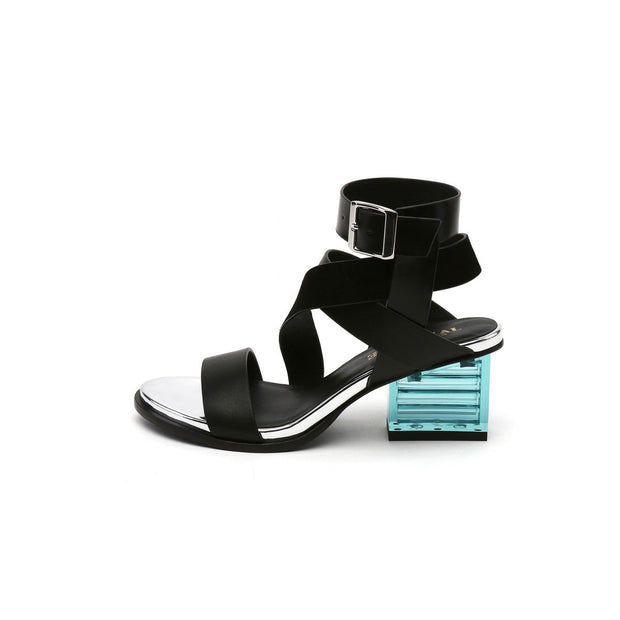 Open Toe Strappy Slingback Sandals-5