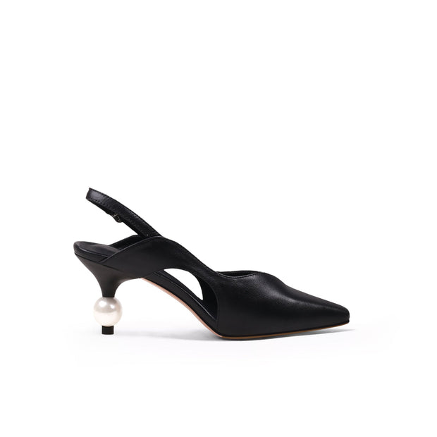 Pearl Heel Slingback Sandals-2