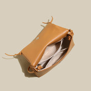 Pleated Semi-Braided Leather Shoulder Bag-4