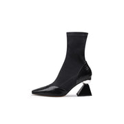 Pointed Toe Glam Ankle Boots-0