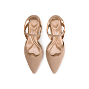 Pointed Toe Slingback Strap Kitten Heels-2