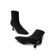 Pointed Toe Stiletto Heel Stretch Ankle Boots-3