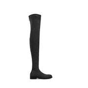 Posh Low Heel Thigh Boots with Full Back Zipper-2