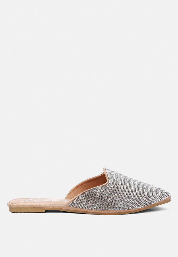 Rayen Rhinestones Embellished Mules-5