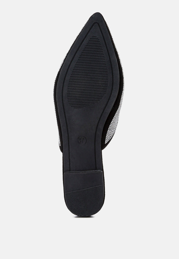 Rayen Rhinestones Embellished Mules-4