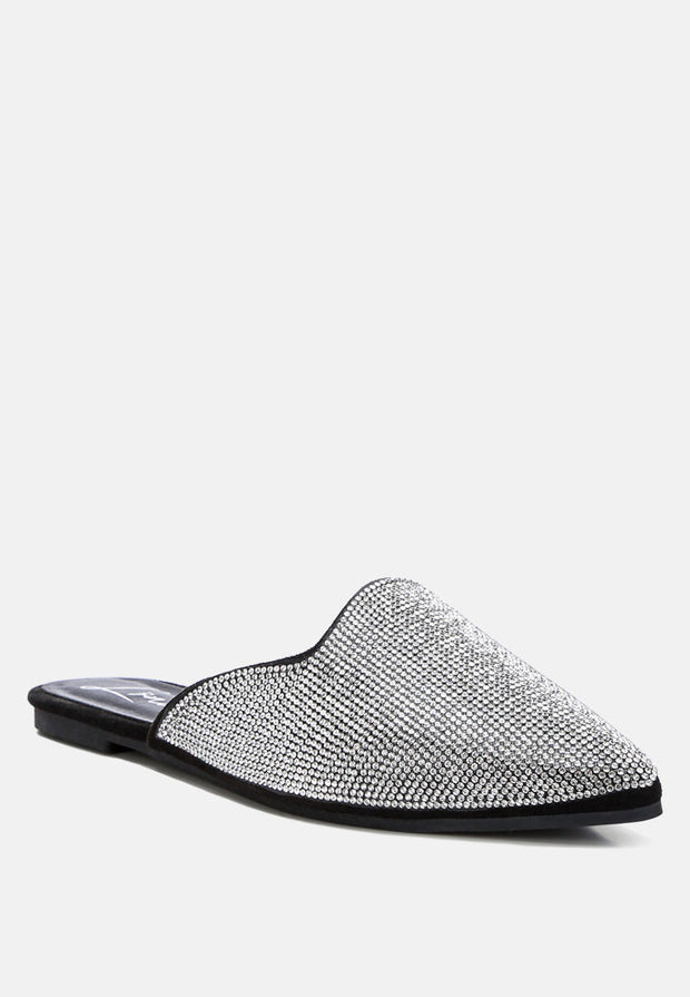 Rayen Rhinestones Embellished Mules-1