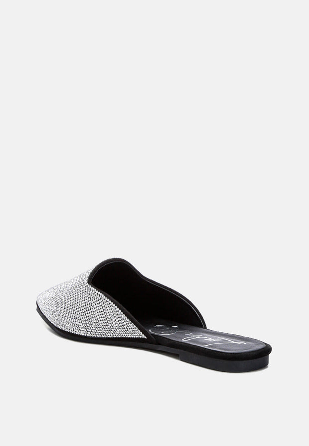 Rayen Rhinestones Embellished Mules-2