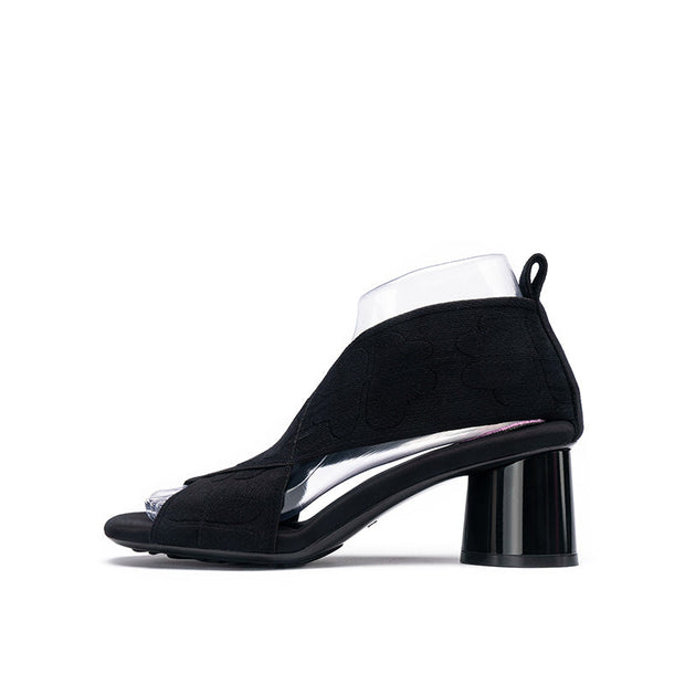 Retro Block Heel Open Toe Roman Sandals-5