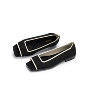 Retro Flat Low Heel Peep Toe Sandals-1