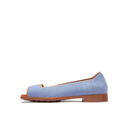 Retro Flat Low Heel Peep Toe Sandals-7