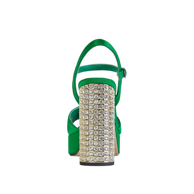 Rhinestone Chunky Platform Sandals-3