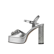Rhinestone Chunky Platform Sandals-6
